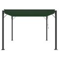 vidaXL Gazebo s lamelovou strechou 3 x 3 x 2,14 m Zelená