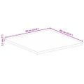 vidaXL Stolová doska 60x60x2,5 cm štvorec masívna akácia