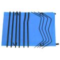 vidaXL Kempingové ležadlá 2 ks 180x60x19 cm, látka oxford, oceľ, modré