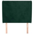 vidaXL Čelo postele so záhybmi tmavosivé 83x23x118/128 cm zamat