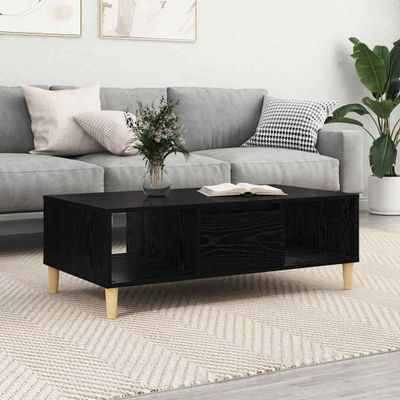 vidaXL Konferenčný stolík Čierny dub 102 x 55 x 35 cm Kompozitné drevo