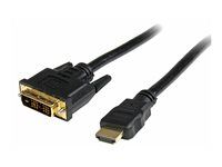 Kábel adaptéra - DVI-D s pínmi (samec) na HDMI s pínmi (samec) - 50 cm - dvojnásobne tienený - čierna