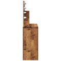 vidaXL toaletný stolík s LED Old Wood 86,5x35x136 cm