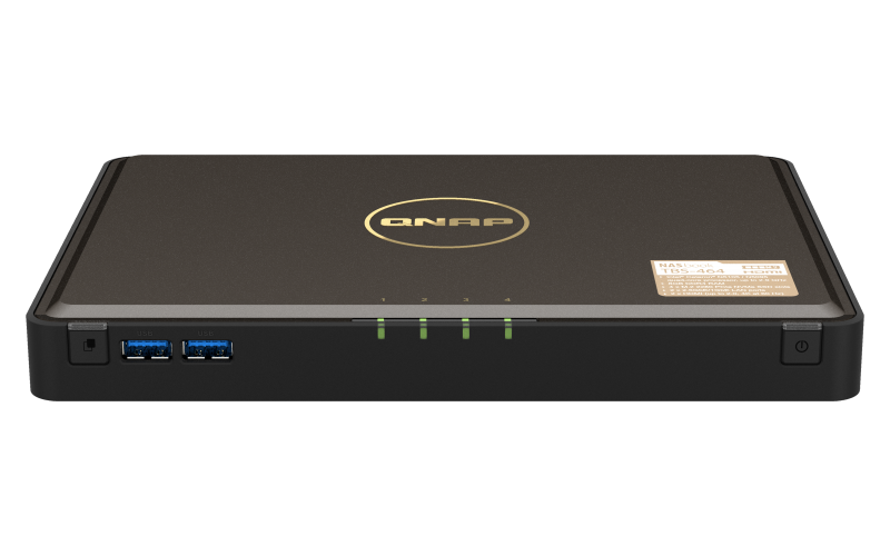 QNAP TBS-464-8G (4core 2,9GHz, 8GB RAM DDR4, 4x M.2 NVM slot, 2x 2,5GbE, 5x USB, 2x HDMI 2.0 4K)