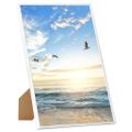 vidaXL Fotorámiky na stôl, koláž 5 ks, biele 28x35 cm, MDF