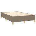 vidaXL Boxspring posteľ s matracom sivohnedý 120x200 cm látka