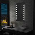 vidaXL Kúpeľňové nástenné zrkadlo s LED osvetlením 60x100 cm