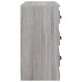 vidaXL Komoda sivá sonoma 70x35,5x67,5 cm spracované drevo