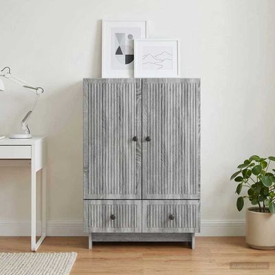 vidaXL Servírovacia skriňa Sivá Sonoma 66 x 34,5 x 95 cm