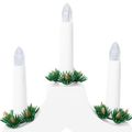 vidaXL Vianočný sviečkový most 3 ks 7 LED Teplá biela 39.5 x 5 x 29 cm