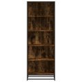 vidaXL Knižnica dymový dub 60x35x170,5 cm kompozitné drevo