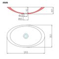 vidaXL Umývadlo z minerálneho/mramoroveho odliatku 59,3x35,1x10,7 cm biele