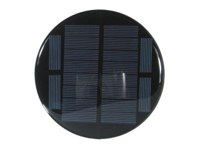 Solárny panel mini 5V/200mA, polykryštalický, priemer 110mm