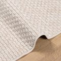 vidaXL Kusové koberce Štvorcový FARO Krémová 120 x 120 cm Polyester