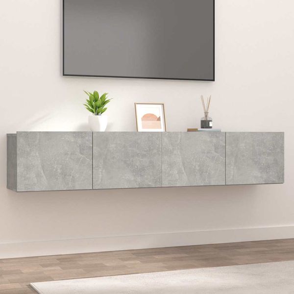vidaXL TV skrinky 2 ks betónovo sivé 80x30x30 cm kompoz.drevo