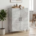 vidaXL Servírovacia skriňa Betónovo sivá 66 x 34,5 x 89,5 cm