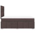 vidaXL Boxspring posteľ s matracom tmavohnedá 120x190 cm látka