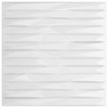 vidaXL Nástenné panely 12 ks 50 x 50 cm Biely kameň XPS Pena