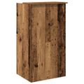 vidaXL Recepčný stôl staré drevo 55x50x103,5 cm kompozitné drevo