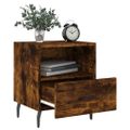 vidaXL Nočné stolíky 2 ks dymový dub 40x35x47,5 cm kompozitné drevo