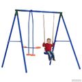 vidaXL Rám hojdačky vonku s hojdačkou pre až 3 deti 213 x 185 x 185 cm