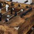 vidaXL Stolný futbal Údený Dub 146,5 x 74 x 85 cm Kompozitné drevo