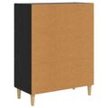 vidaXL Servírovacia skriňa Čierny dub 69,5 x 34 x 90 cm