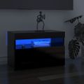 vidaXL TV skrinky s LED svetlami 2 ks lesklé čierne 60x35x40 cm