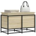 vidaXL Úložný box s vekom dub sonoma 80x40x51,5 cm kompozitné drevo