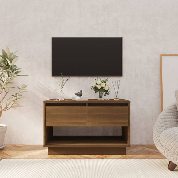 vidaXL TV skrinka, hnedý dub 70x41x44 cm, kompozitné drevo
