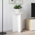 vidaXL Stojan na rastliny 2 ks Biela Ø40 x 60 cm Kompozitné drevo