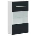 vidaXL 5-dielne TV skrinky s LED osvetlením, matné indigo, imitácia dreva