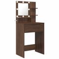 vidaXL Toaletné stolíky do spálne Hnedý dub 80 x 39,6 x 135 cm