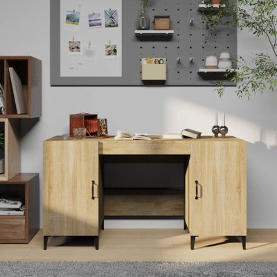 vidaXL Stôl dub somoma 140x50x75 cm spracované drevo
