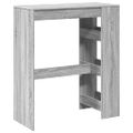 vidaXL Barový stôl s policami sivý sonoma 90x40x103,5 cm kompoz. drevo