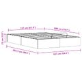 vidaXL Posteľový rám s úložným priestorom Vosková Hnedá 160 x 200 cm