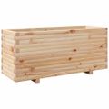 vidaXL Záhradný kvetináč 110x40x49,5 cm masívna borovica
