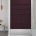 vidaXL Nástenné panely 12 ks fialové 60x15 cm látkové 1,08 m²