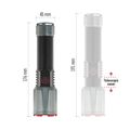 LED nabíjacie kovové svietidlo 3000 lm, 5000 mAh