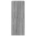 vidaXL Botník s 2 výklopnými zásuvkami sivý dub sonoma 80x42x108 cm