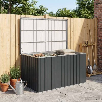 vidaXL Záhradný úložný box antracitový 171x99x93 cm