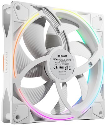 Be quiet! / ventilátor Light Wings 140mm PWM Reverse / 140mm ARGB / PWM / biely