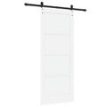 vidaXL Posuvné dvere ORKDAL 83 x 202 cm Borovicový masív Biela