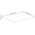 vidaXL Stolová doska živá hrana 100x80x2,5 cm masívne mango