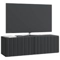 vidaXL Nástenná TV skrinka 98 x 31 x 30 cm Čierna Kompozitné drevo
