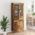 vidaXL Highboard 2 ks Staré drevo 69,5 x 34 x 180 cm Kompozitné drevo