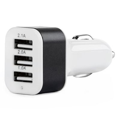 Nabíjačka do auta 3x USB biela PCH-03 AMiO-01027