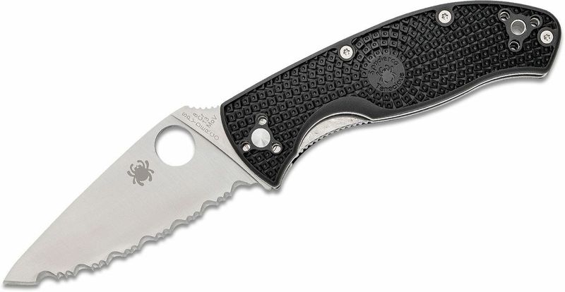 Spyderco C122SBK Tenacious Lightweight Black vreckový nôž 8,6 cm, Satin, čierna, FRN