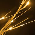 vidaXL LED strom s dizajnom bielej brezy 240 teplých bielych LED 300cm