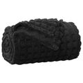 vidaXL Prikrývky na hodenie 6 ks Čierna 150 x 130 cm 2.75 kg Flís